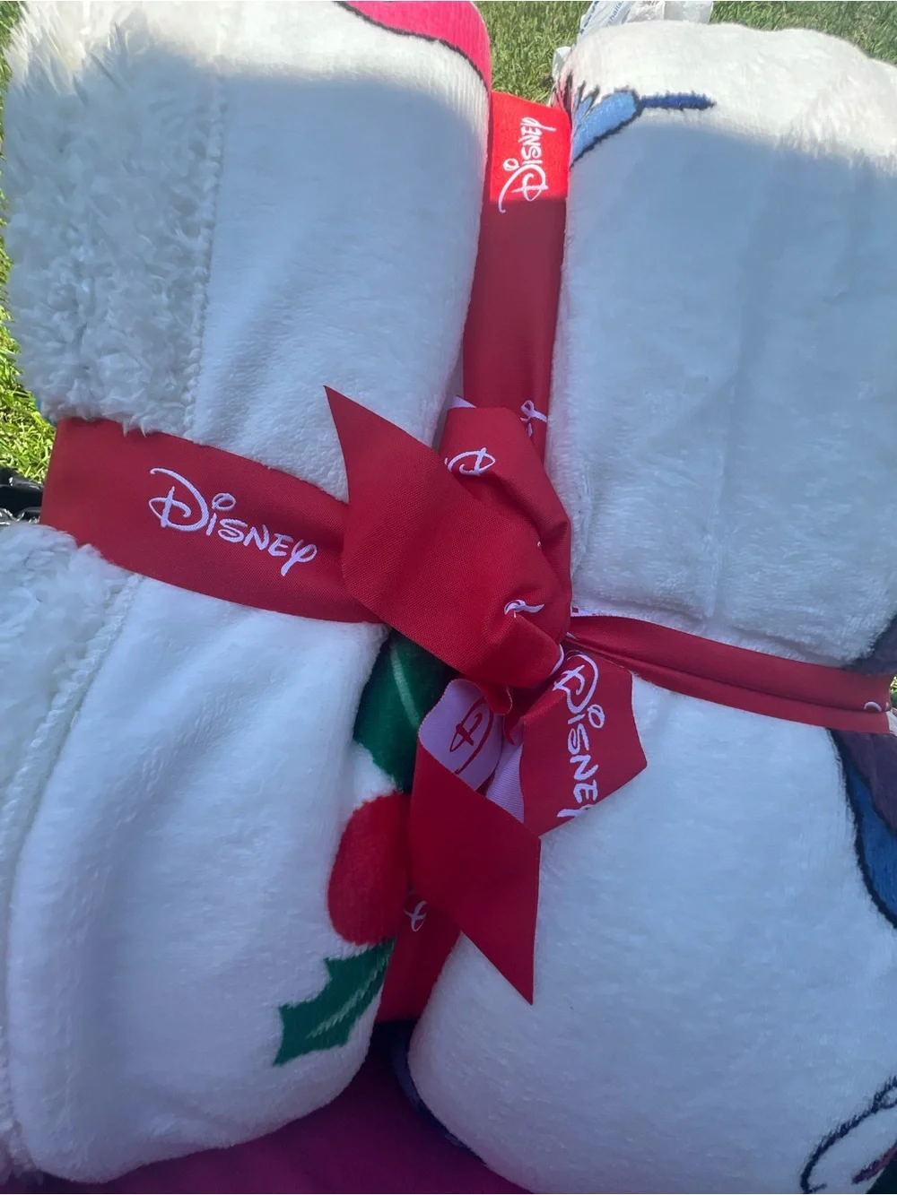 Stitch Christmas Sherpa Blanket